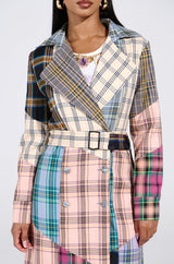 LOGAN PATCHWORK TRENCH