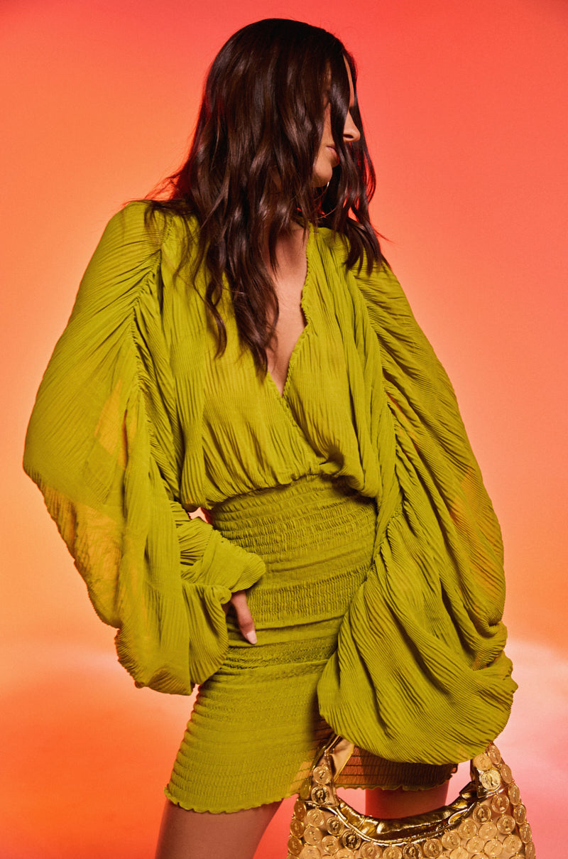 NIGHTS LIKE THIS CHIFFON MINI DRESS