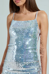 MA CHERIE SEQUIN MINI DRESS
