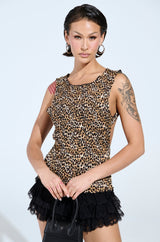 CHOLE OPEN BACK & SMOCKED BODY TOP