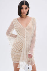 ALYSSA RHINESTONE MINI DRESS