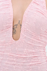 ALL EYES ON ME MINI DRESS IN PINK