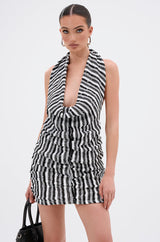 NORTH AVE CROCHET MINI DRESS