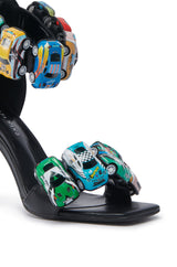 AZALEA WANG STARLITE BLACK CARS STILETTO SANDAL