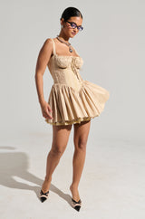 SPIN ABOUT YOU POPLIN MINI DRESS