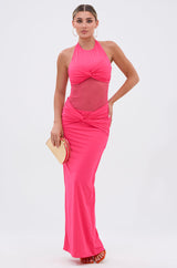 BRIGHT AS THE SKY MESH MAXI DRESS