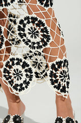 BEEN THAT GIRL CROCHET MIDI DRESS