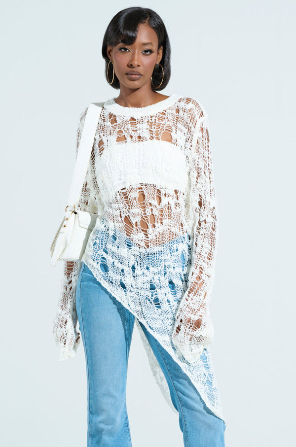 ASYMMETRICAL KNIT TOP