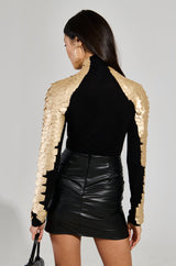 NASTASIA 2 SCALE TOP IN GOLD