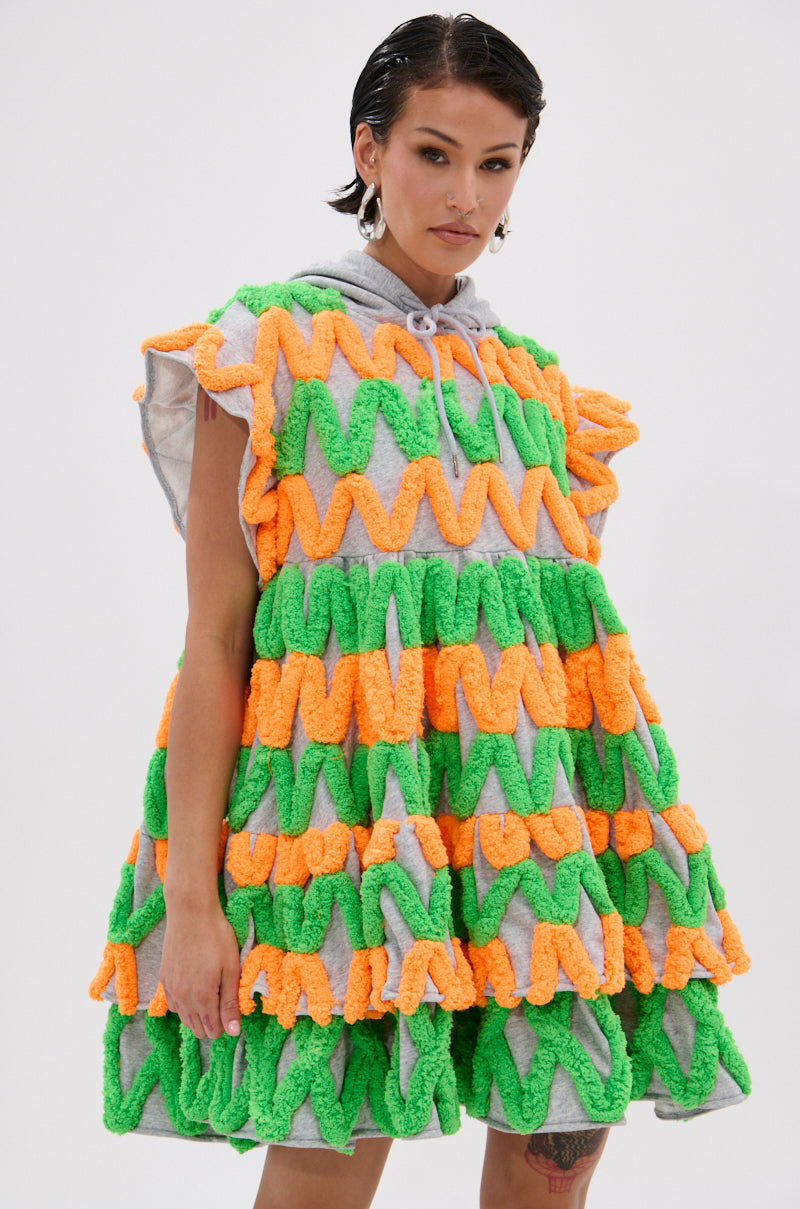 LOLO ZIGZAG MINI DRESS