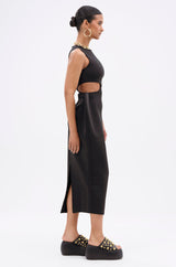 ONE OF ONE ABSTRACT MIDI DRESS