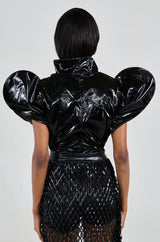 VERONICA DRAMATIC SHOULDER COLLARED BODYSUIT