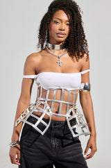 ULTIMATE TEASE METALLIC CAGE BELT