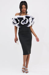 PRETTY WOMAN OMBRE MIDI DRESS