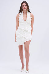 ONE OF ONE BANDAGE MINI DRESS IN WHITE