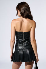 NIGHT CRAWLER SPIKE CORSET IN BLACK