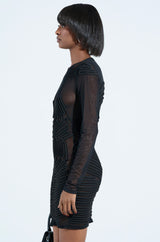 IN MY MIND ABSTRACT MINI DRESS