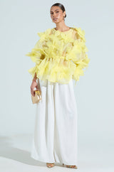 BLOOM BLOUSE IN BABY YELLOW