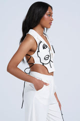 MAYBE NEXT TIME TIE FRONT CORSET