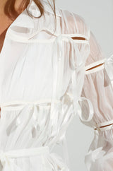 RUBY CUTOUT ORGANZA TRENCH