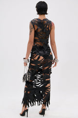 ROUND OF APPLAUSE CUTOUT MAXI DRESS