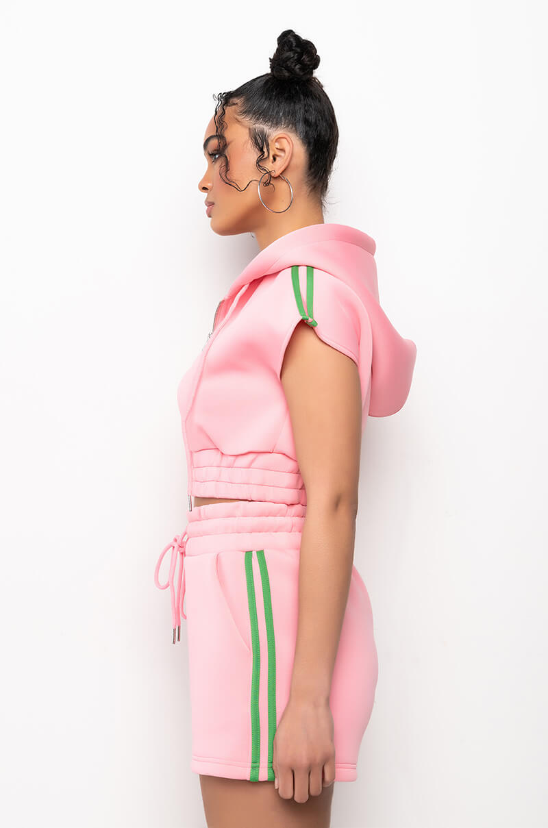 TIL NEXT TIME CROPPED SCUBA TOP