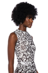 A LUXURIOUS DAY MESH MOCK NECK BODYSUIT