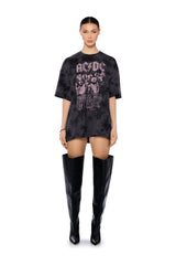 ACDC HIGHWAY TO HELL RHINESTONE STAR GRAPHIC TEE