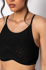 ADMIRE THE ARTWORK MESH UNDERWIRE BRALETTE