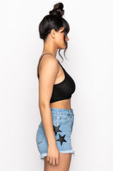 ADMIRE THE ARTWORK MESH UNDERWIRE BRALETTE