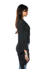 ADORE BELL SLEEVE MESH TOP