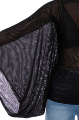 ADORE BELL SLEEVE MESH TOP