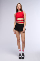 AFTER PARTY CUT OUT TANK IN RED
