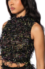 ALL OF THE FASCINATION MULTI COLOR SLEEVELESS TOP
