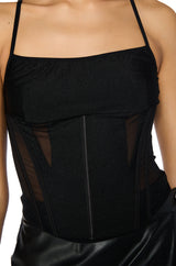 ALL OF THE LIGHTS STRETCHY SQUARE NECK CORSET
