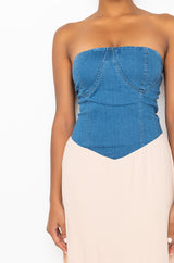 ALL THE FEELS MAXI TUBE DRESS WITH HIGH SLIT