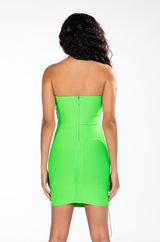 ALL THE RIGHT PLACES BANDAGE MINI DRESS
