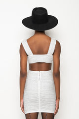 ALWAYS A SLAY THIS WAY LOW V NECK MINI DRESS