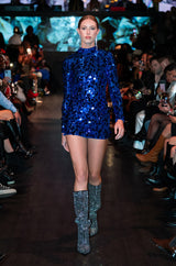 ALWAYS FULL GLAM SEQUIN MINI DRESS