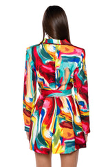 ALWAYS RIGHT BELTED MINI DRESS