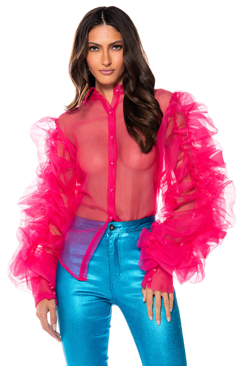 CARLEE BUTTON UP BLOUSE