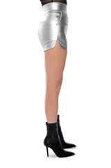 AMMO X AKIRA BIG BOOTY HIGH WAIST FAUX LEATHER SHORT