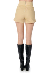 AMMO X AKIRA BIG BOOTY HIGH WAIST SHORT IN KHAKI