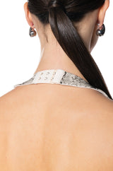 ANIMAL INSTICT HALTER NECK CORSET TOP