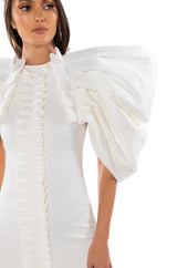ANNIKA STATEMENT SLEEVE MINI DRESS