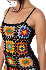 ARLO CROCHET KNIT MINI DRESS