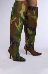 AZALEA WANG AMBY BUCKET BOOT IN GREEN