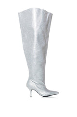 AZALEA WANG AMBY SILVER BUCKET BOOT