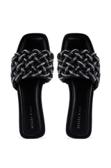 AZALEA WANG BARRON BLACK FLATFORM SLIDE
