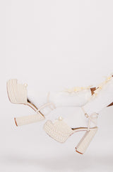 AZALEA WANG BRISSA PEARL PLATFORM SANDAL